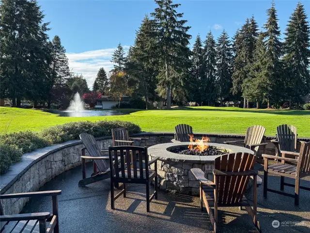 Lovely patio at the clubhouse, perfect for a cup of coffee.