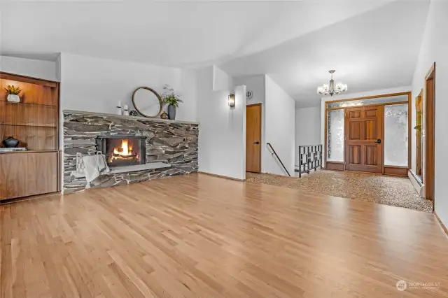 Living room and entry.