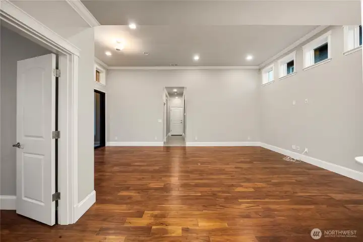 Second bedroom has been enclosed with single door into bedroom.