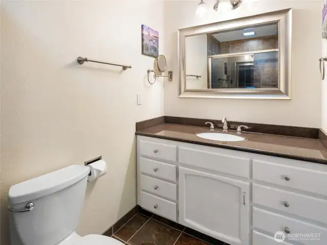 Primary bathroom.