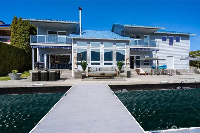 Digitally staged to show approximate high water mark