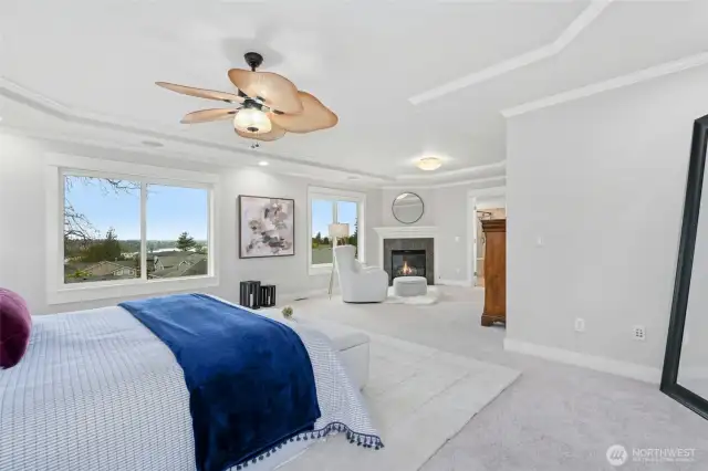 Primary Suite with Lake & Mountain View