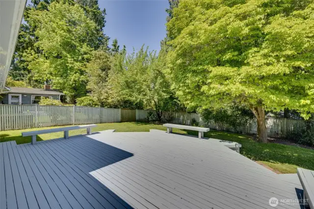 Architect designed deck