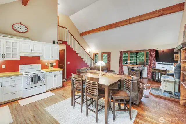 Kitchen with dining area