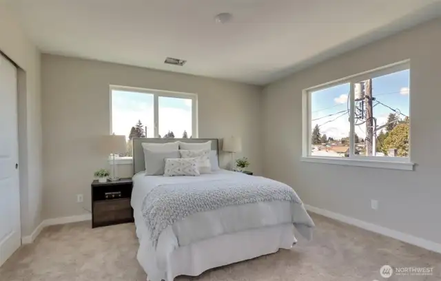 bedroom with bath room