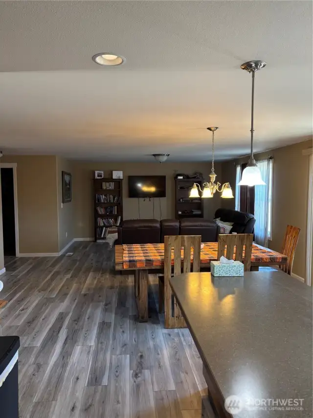 Kitchen/Dining/Living room.