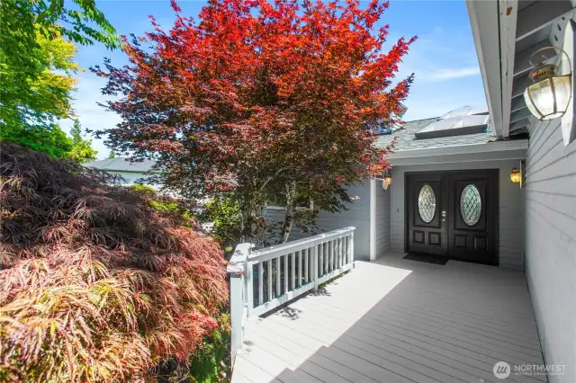 Beautiful landscaping welcomes you home!