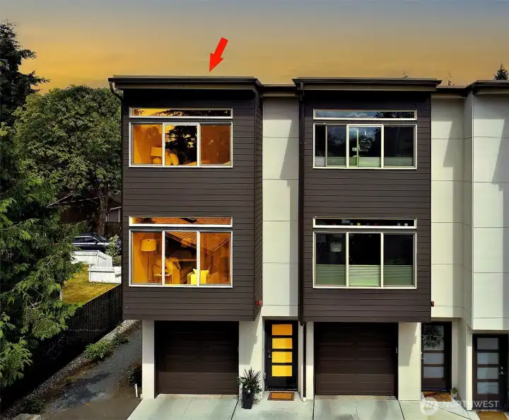 Modern, newer, end-unit retreat with loads of light, spacious - 1,795 sq. ft., and designer details throughout.