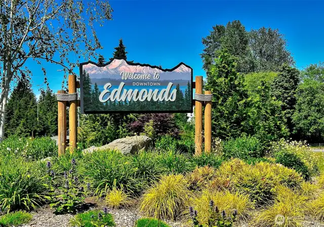Welcome to Edmonds a charming beach community within a short drive.