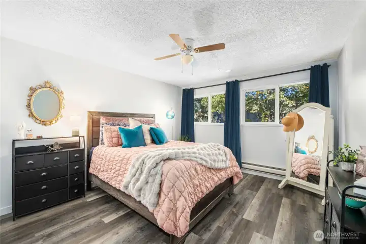 Large One Bedroom with New Flooring and Paint.