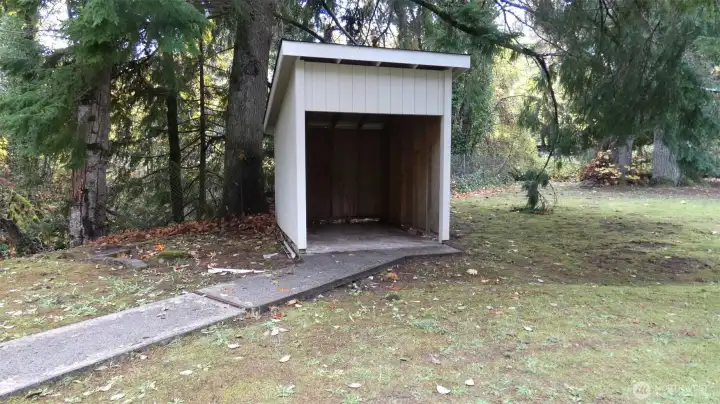 side of home storage shed