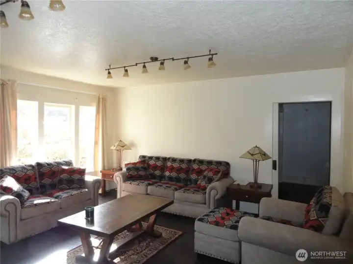 Living room with plenty of windows for light