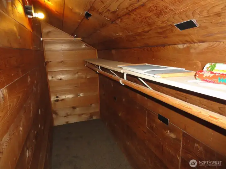 Upstairs cedar closets