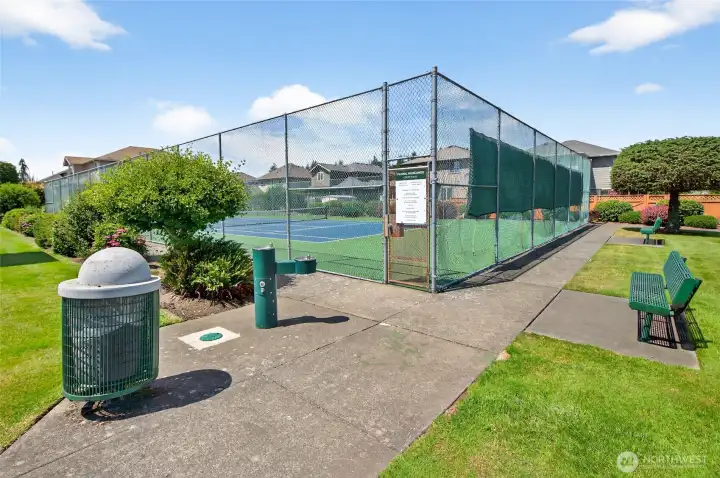 Neighborhood tennis and pickleball court