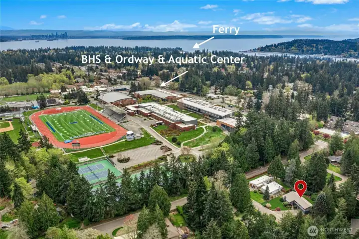 Easy access to Bainbridge High School, Ordway and Odyssey Schools.