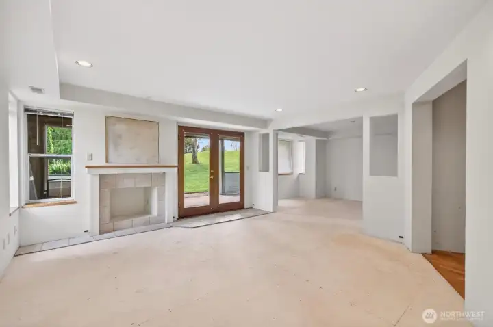 Lower level family room