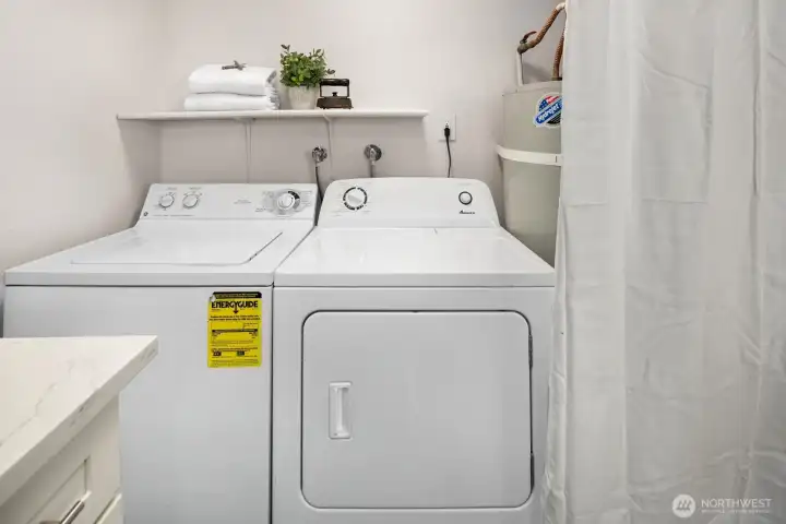Convenient laundry area