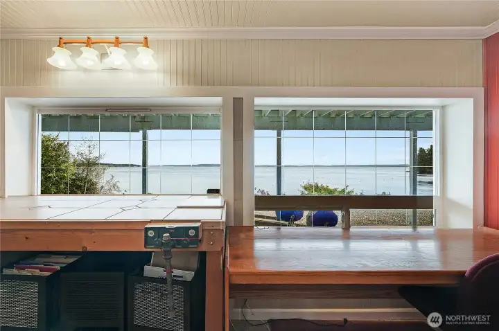 How many wood shops have you worked in with a view like this?
