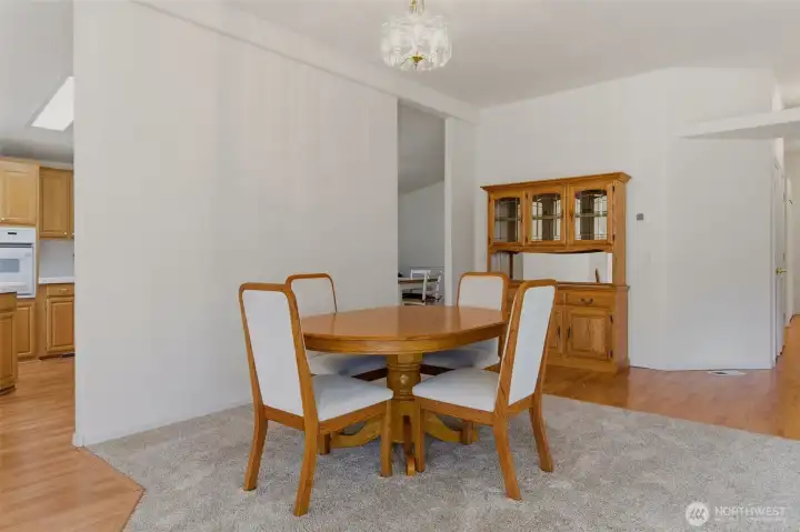 One of two dining areas