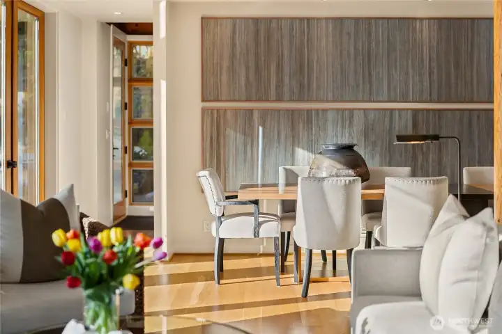 Dine in luxury... while enjoying the view and a room filled with natural sunlight.
