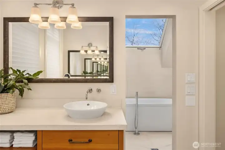 Beautiful limestone..with radiant heated floors.