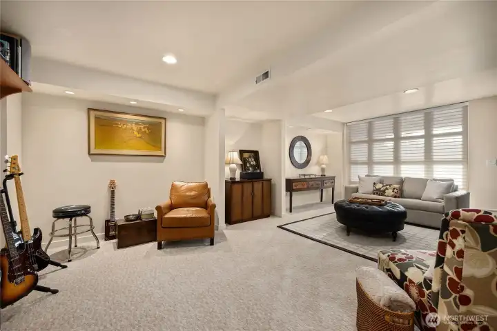 The lower level provides reliable living with a 3/4 bath - perfect as an office, media room or additional bedroom.