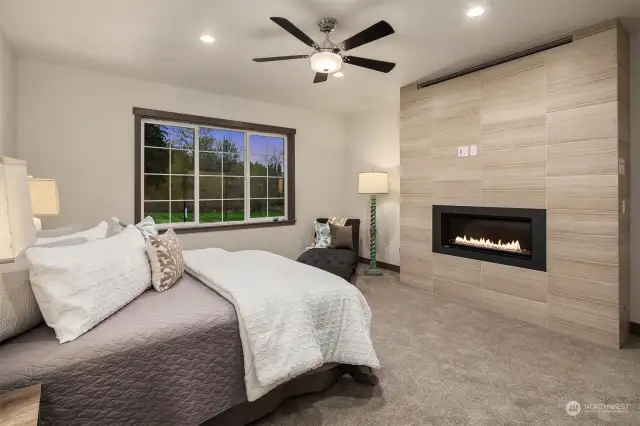 Primary Suite features gas fireplace