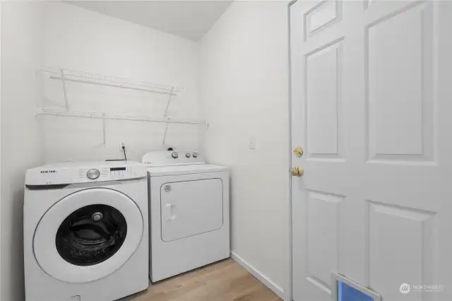 Laundry/Utility Room with garage access.