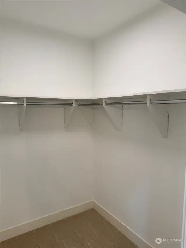 Primary bedroom closet.