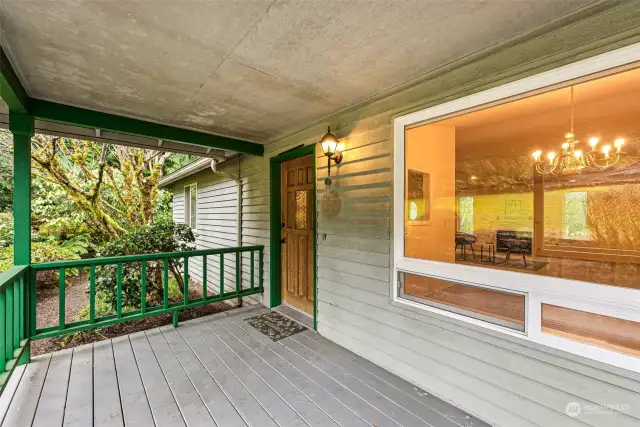 Covered Front Porch-Newer Windows