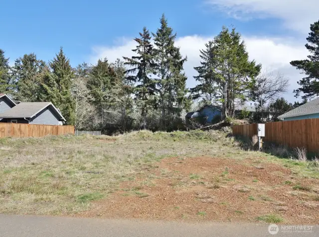 Front of this Cleared Lot w/ driveway, power and water installed.