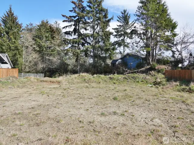The owners were going to build and even had this pad cut for the foundation.