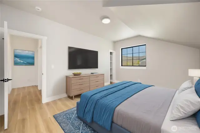 Primary bed - digitally staged