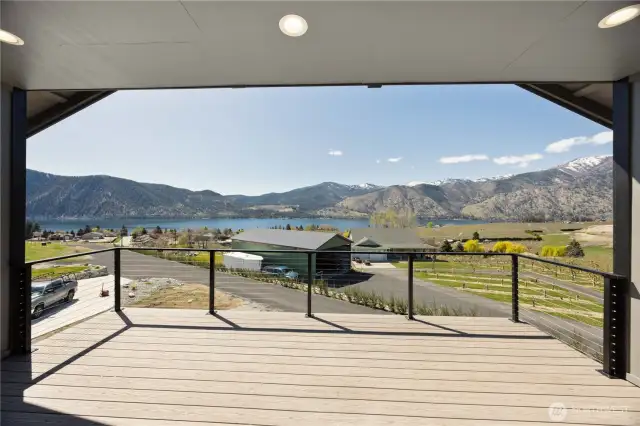 Extended deck allows for shade but also unobstructed views