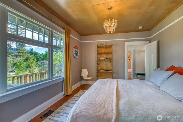 The front bedroom has plenty of morning light.
