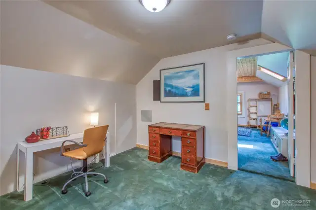 Space for a den or workspace upstairs.