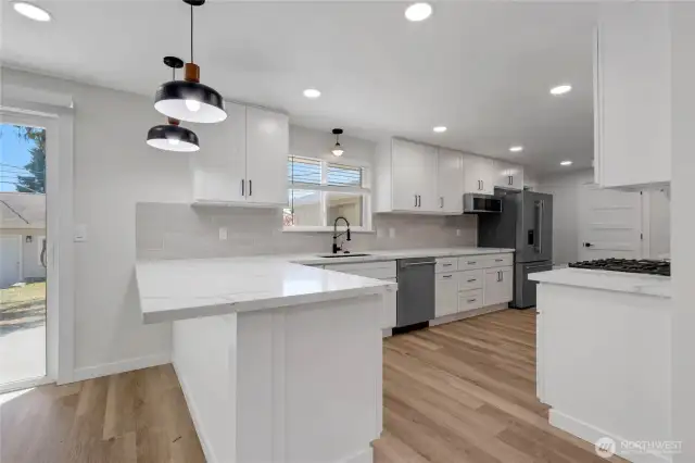 Open concept kitchen