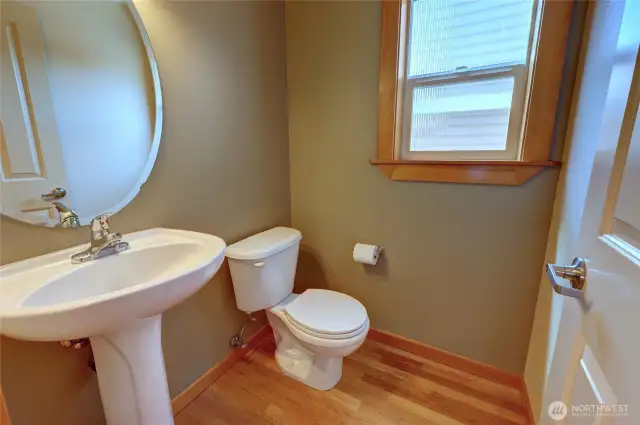 Powder Room Located just off Kitchen