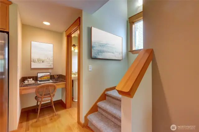 Built in Desk for Your Convenience