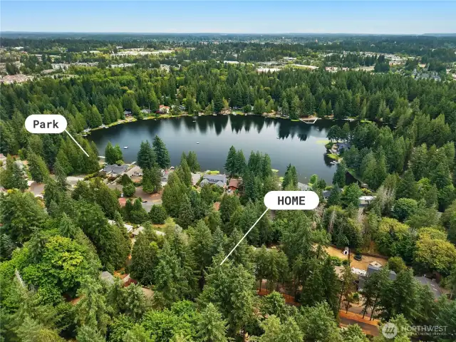 Just a darling private lake!