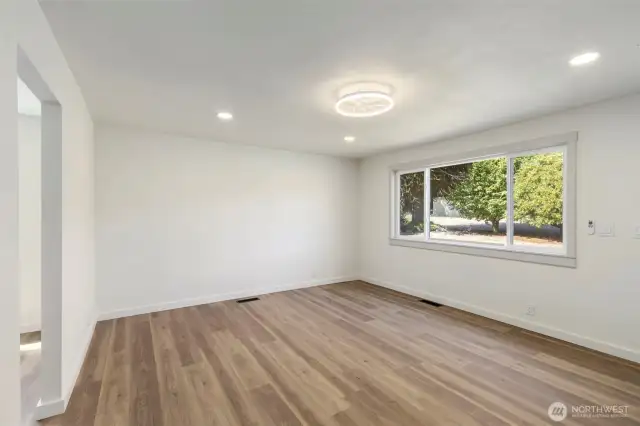New LVP floors throughout the whole home gives you security from spills , stains and other humanly errors of daily living with pets.