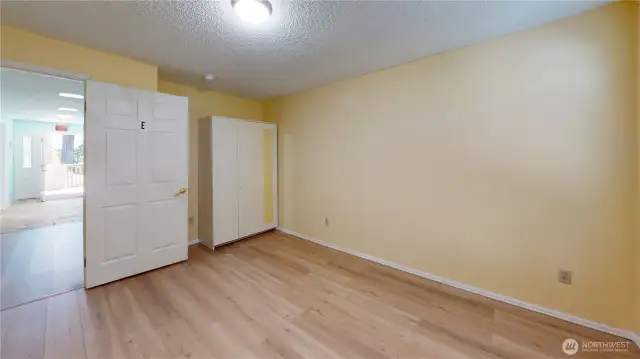 Bedroom #3 located on main floor with view of the golf course.