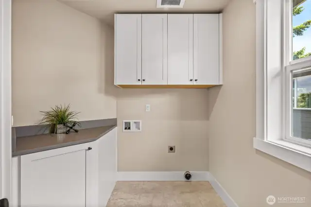 Upstairs laundry.