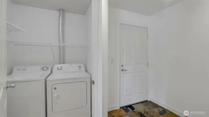 Laundry room in unit.