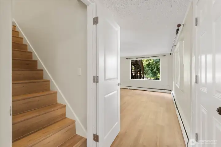 Stairs connecting both units