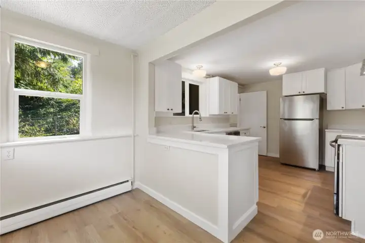 Lower Kitchen from nook