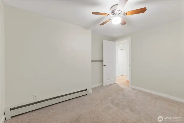 Lower bedroom with large window