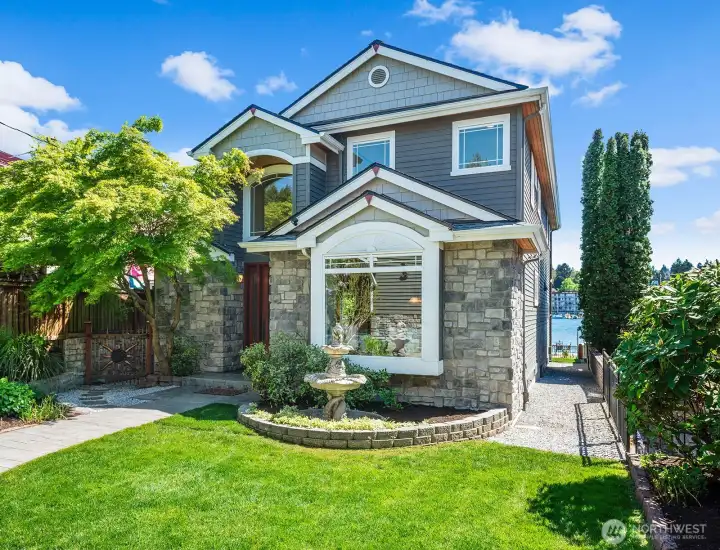 Nestled along the serene shores of Lake Washington's waterfront, this custom-built beautifully refreshed, move-in ready home offers the perfect blend of luxury and comfort.