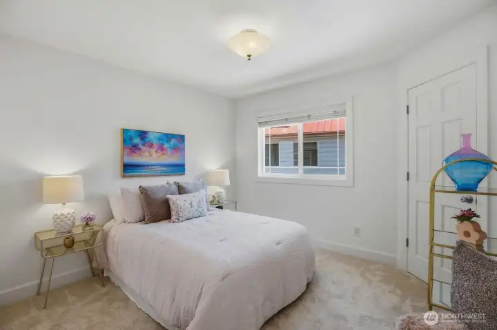 One of four bedrooms