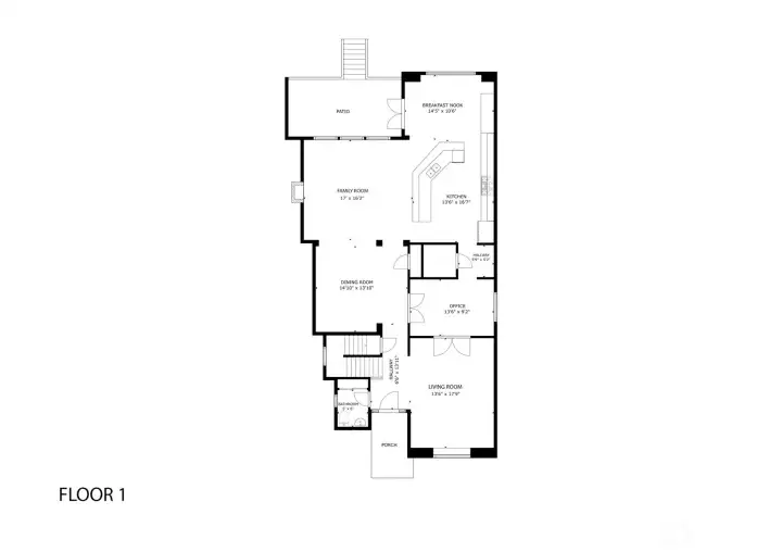 Main level floor plan